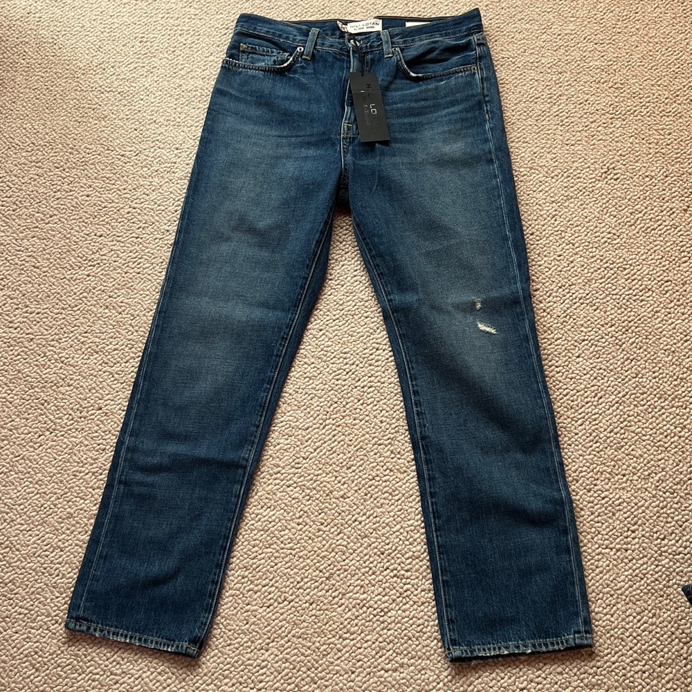 Nili Lotan Straight Leg Jean NWT Size 29, high waist, Classic wash